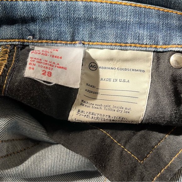 AG Adriano Goldshmied The Stilt Roll Up Cigarette Crop Roll Up Jeans - Picture 9 of 10